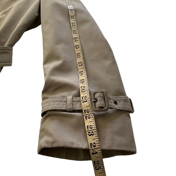VTG LONDON FOG SHORT LINED TRENCH COAT SIZE 42 - Picture 11 of 13